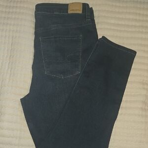 American Eagle Dark Blue High Rise Jegging